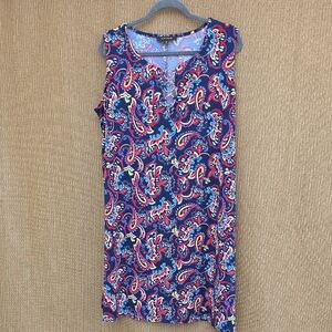 Ellen Weaver Paisley Dress 2X